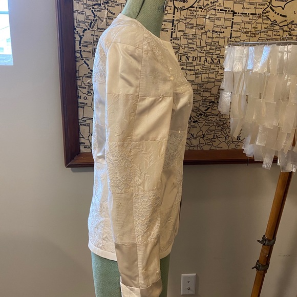 Rena Lange Silk Blend Jacket SZ4 - Picture 2 of 12